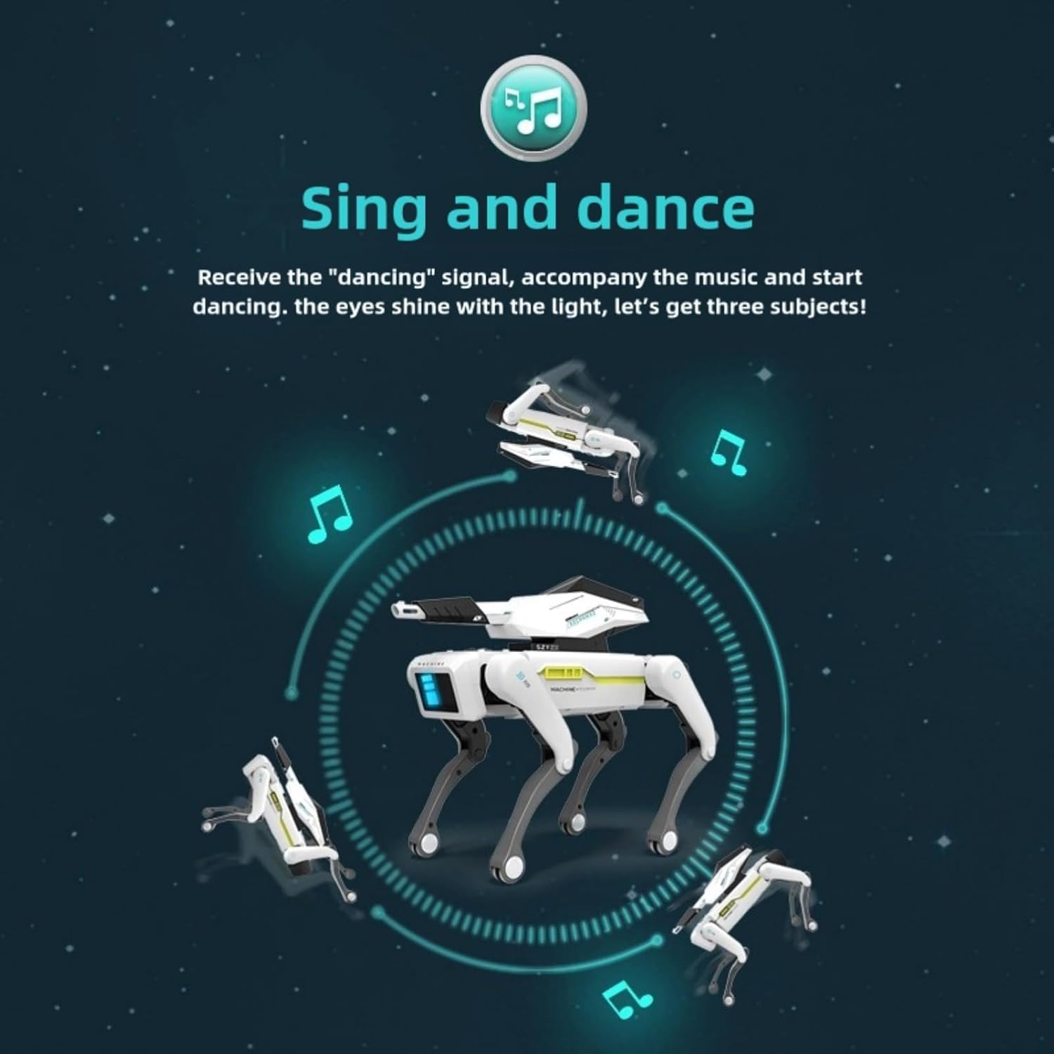 Shoot Robot Dog - Interactive STEM Pet with Voice Control, 30+ Actions & APP Programming, Durable Design for Kids Age 6+