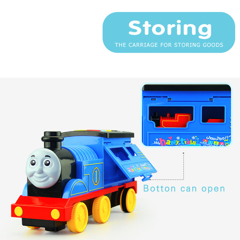 smoking train with light and sound red blue gree little train toys