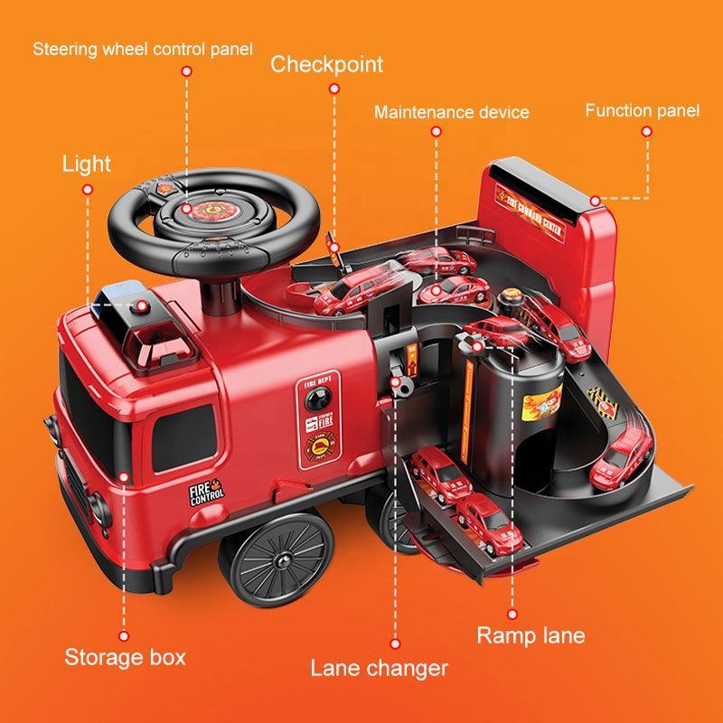 Fire Truck Adventure 2in1 Ride-on sliding car