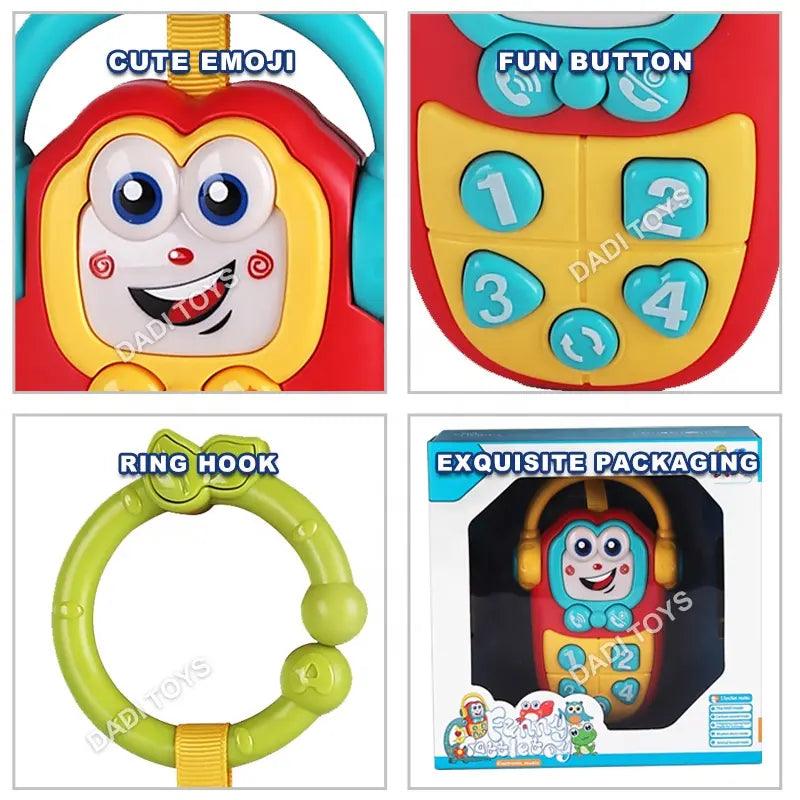 DADI OEM&ODM Infant Development Baby Rattles Hanging Rattle Musical Baby Phone Rattle Toy