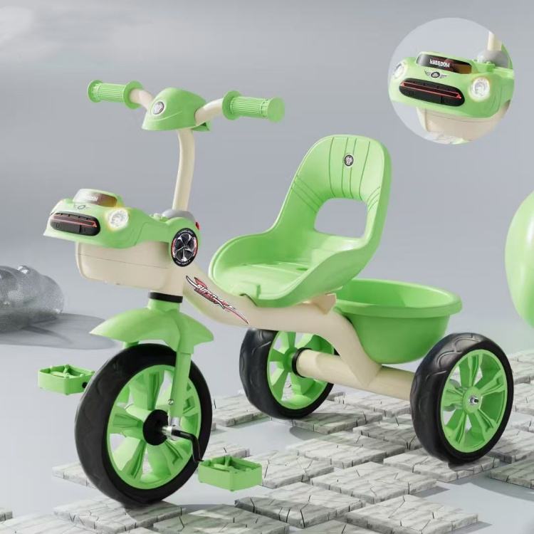 Tricycle With Light and Sound For kids - Light Green