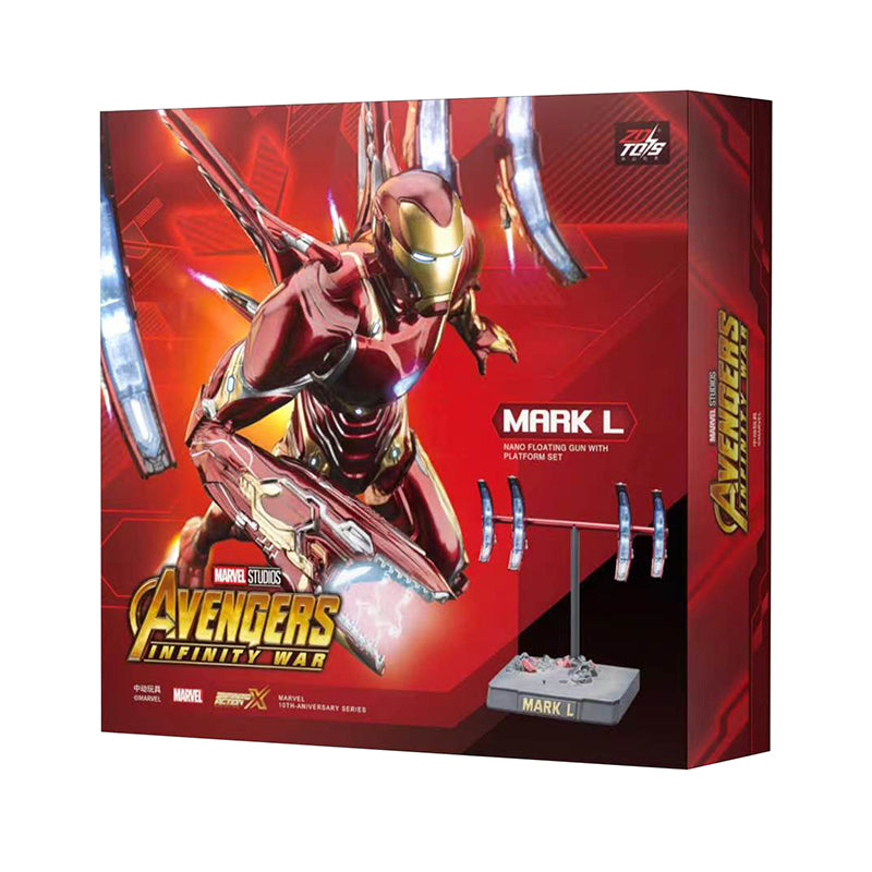 ZD Toys Super Heroes: Marvel - Avengers: Infinity  War - Iron Man Mark L with Light Scale 1:10 Collectible (Action Figure)