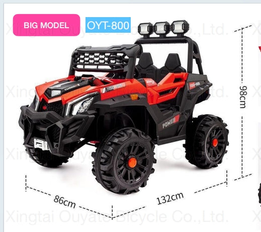 Megastar Ride on 12V Mini Shadower Electric Ride On Suv with RC For small kids 2-5 yrs - Red