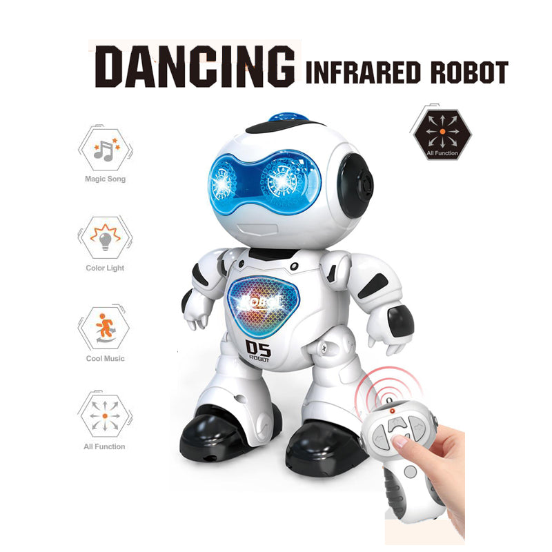 Infrared Dancing Robot Toys Intelligent Boy Toy Remote Control Smart Robots with Light Music