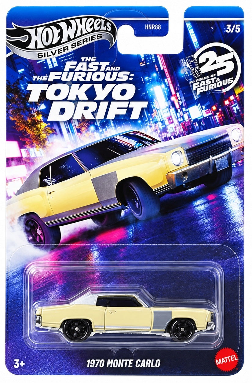Mattel Hot Wheels Silver Series , The Fast & Furious: Tokyo Drift - 1970 MONTE CARLO