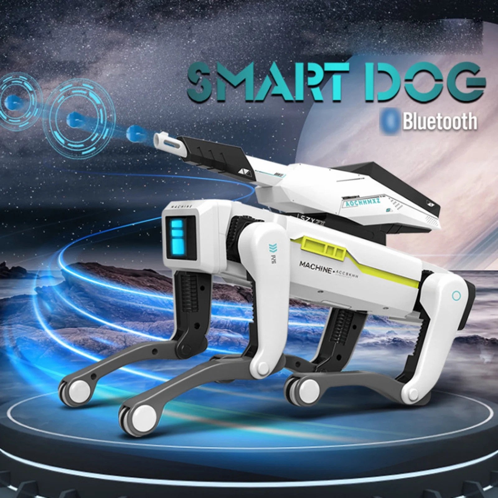 Shoot Robot Dog - Interactive STEM Pet with Voice Control, 30+ Actions & APP Programming, Durable Design for Kids Age 6+