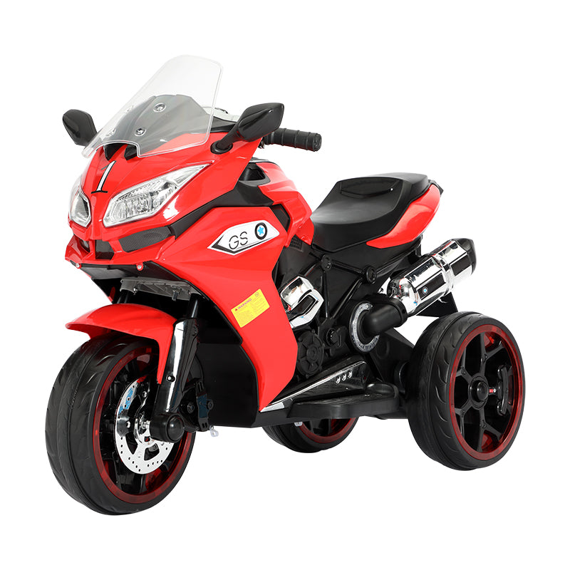 6V Electric Ride-On Motorbike for Kids – Dual Motors, Light-Up Wheels – Red