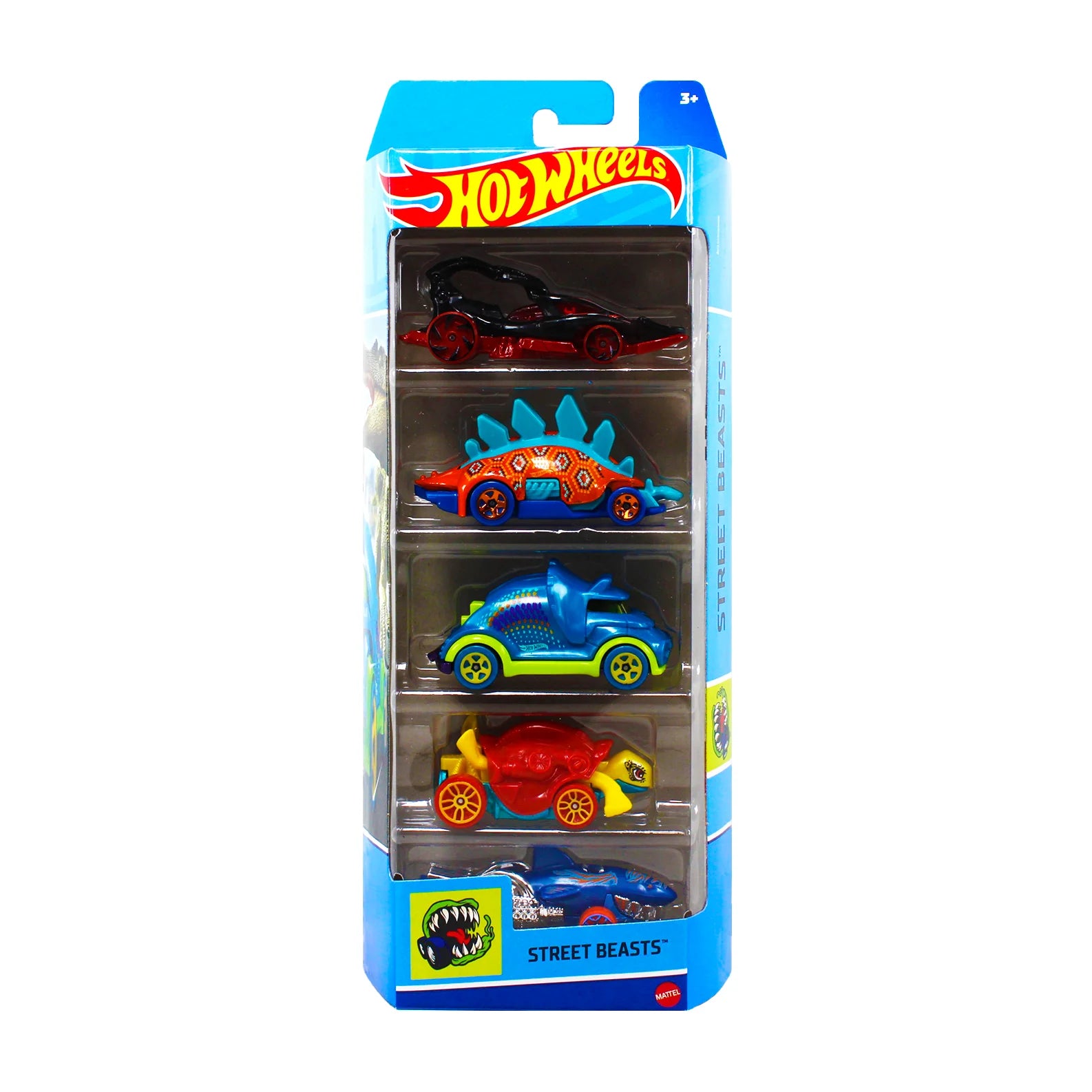 Hot wheels Street Beasts , Set of Hot wheels 5 Pack In 1:64 scale