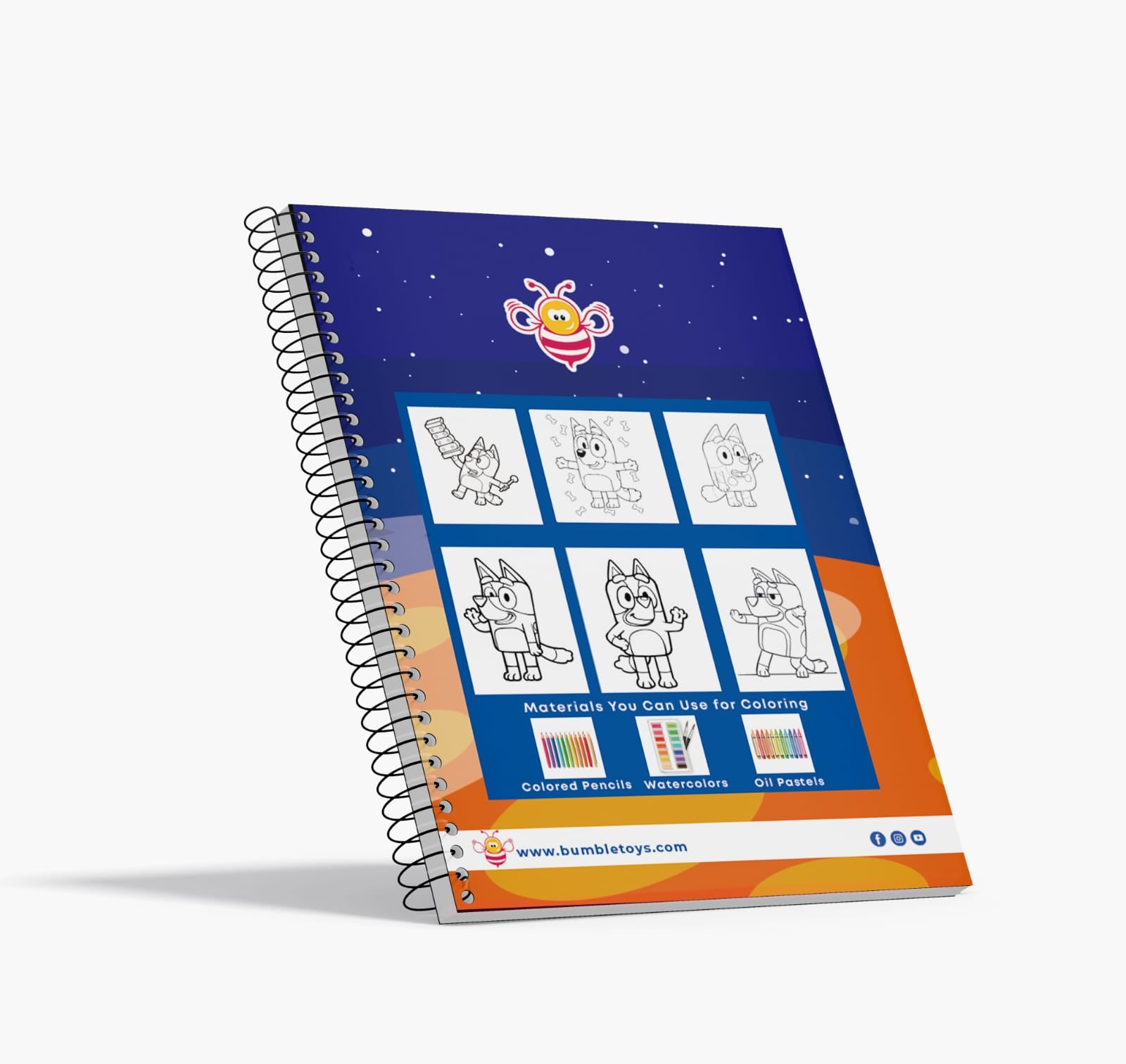 Premium Bluey Coloring Book For Boys 34 Pages
