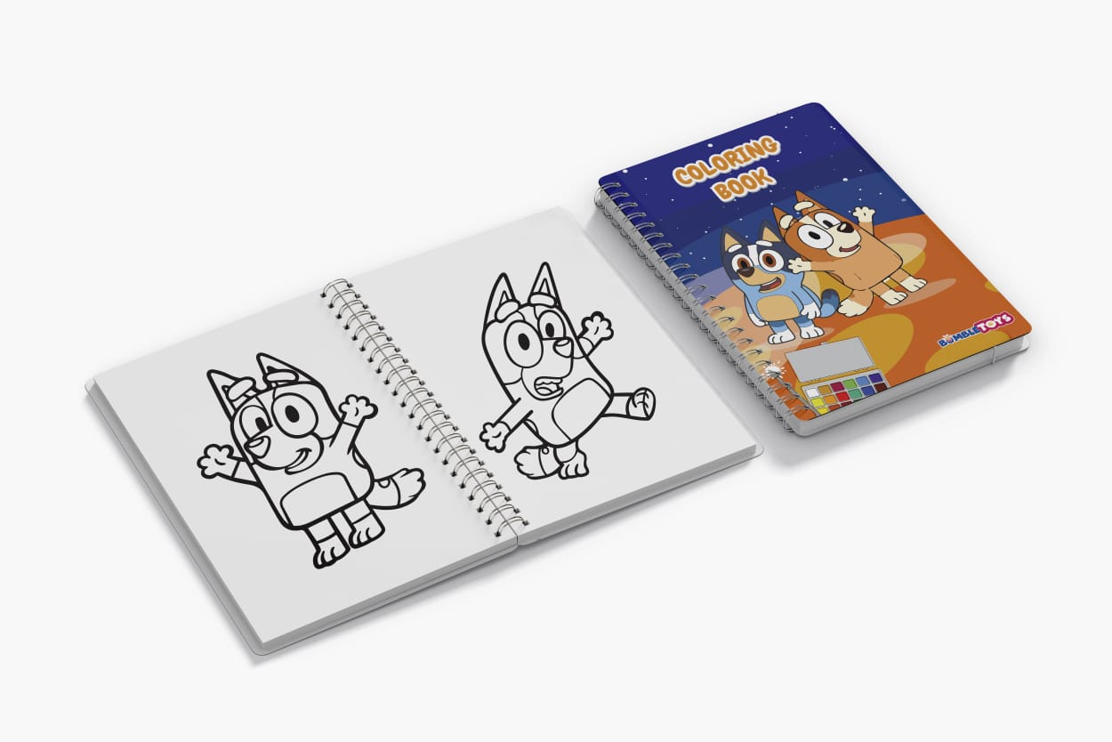 Premium Bluey Coloring Book For Boys 34 Pages