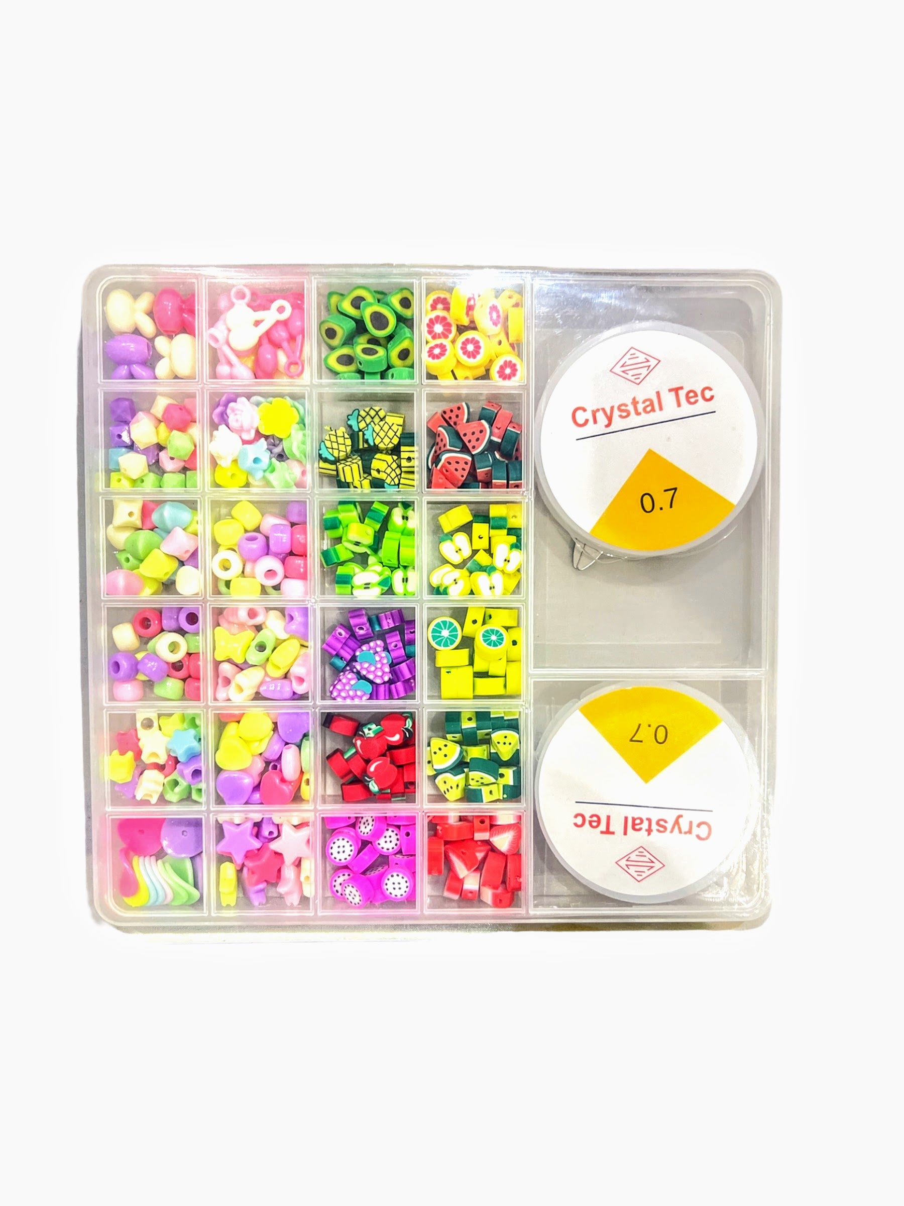 Bracelet Making Box with 0.7 Crystal tec - Fruits