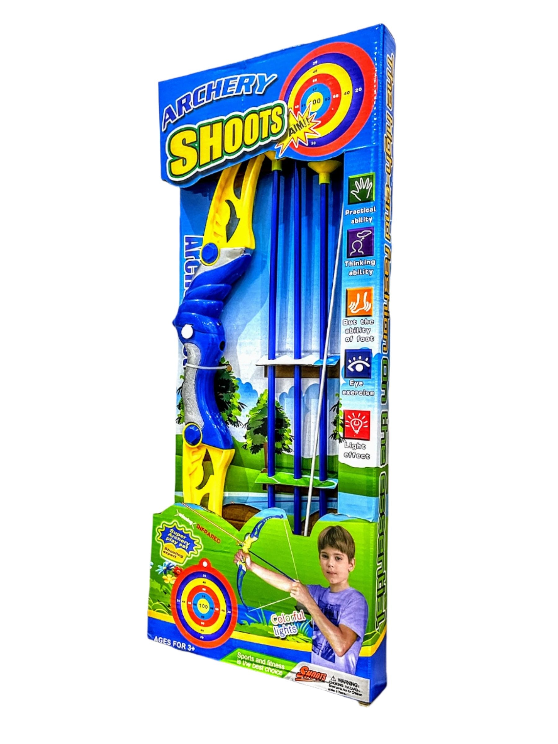 Archery Shoots Bow and Arrow 3X Arrows Set For Children