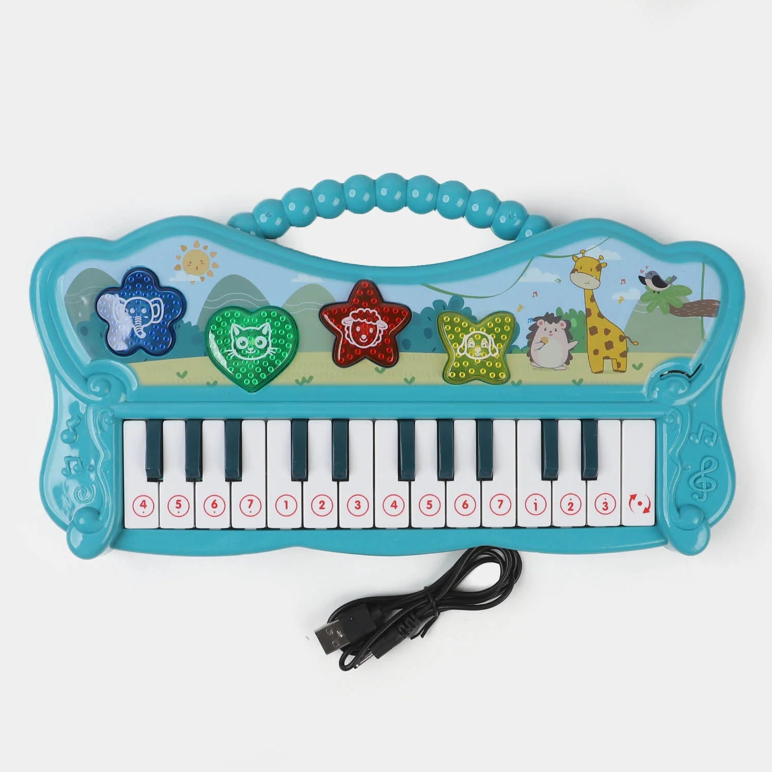 WHACK-A-MOLE KEYBOARD/PIANO FOR KIDS - Blue