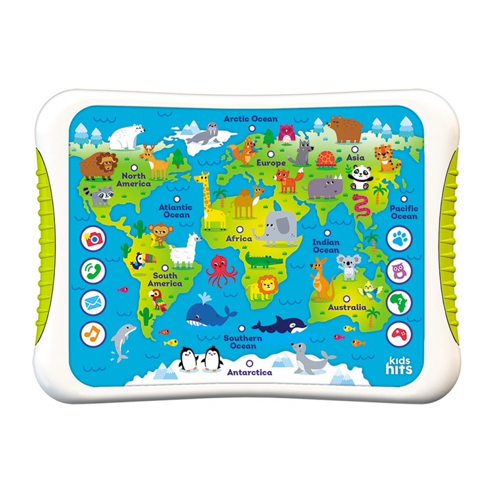 Kids Hits Educational Toddler Hit Pad Toy Discovery Atlas
