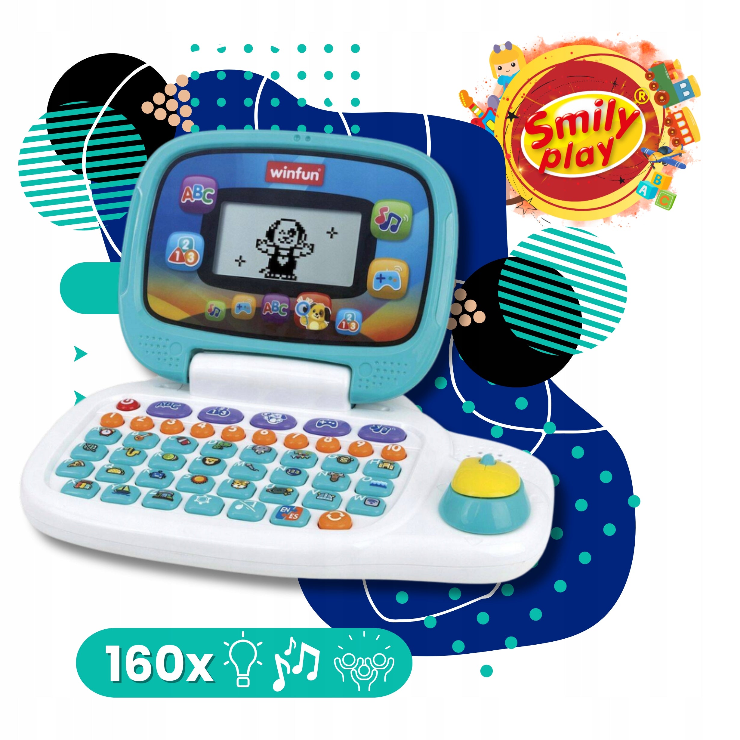 جهاز وين فن التعليمي التفاعلي ثنائي اللغة للأطفال من سن 3 سنوات فما فوق 