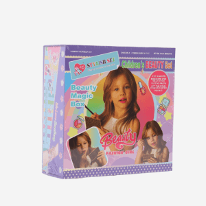 مجموعة أدوات المكياج المصنوعة يدويًا من الخرز – صندوق هدايا خشبي للأطفال من سن 3 سنوات فما فوق
