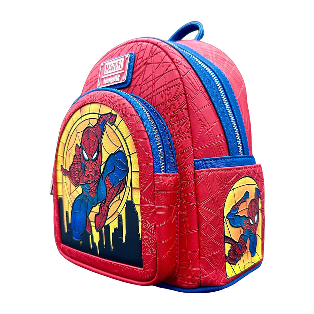 Funko Loungefly Super Heroes: Marvel Spider-man Stained Glass Mini Backpack