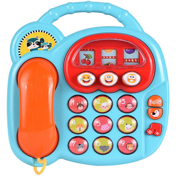 Infunbebe Activity Animal Telephone – Interactive Baby Learning Toy with Sounds & Music