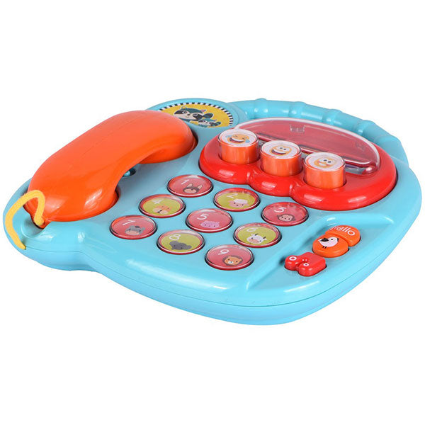 Infunbebe Activity Animal Telephone – Interactive Baby Learning Toy with Sounds & Music