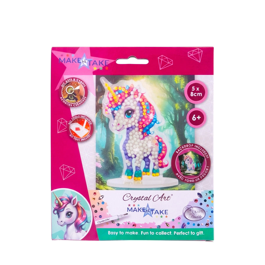 Craft Buddy Make & Take Crystal Art Kit - Unicorn