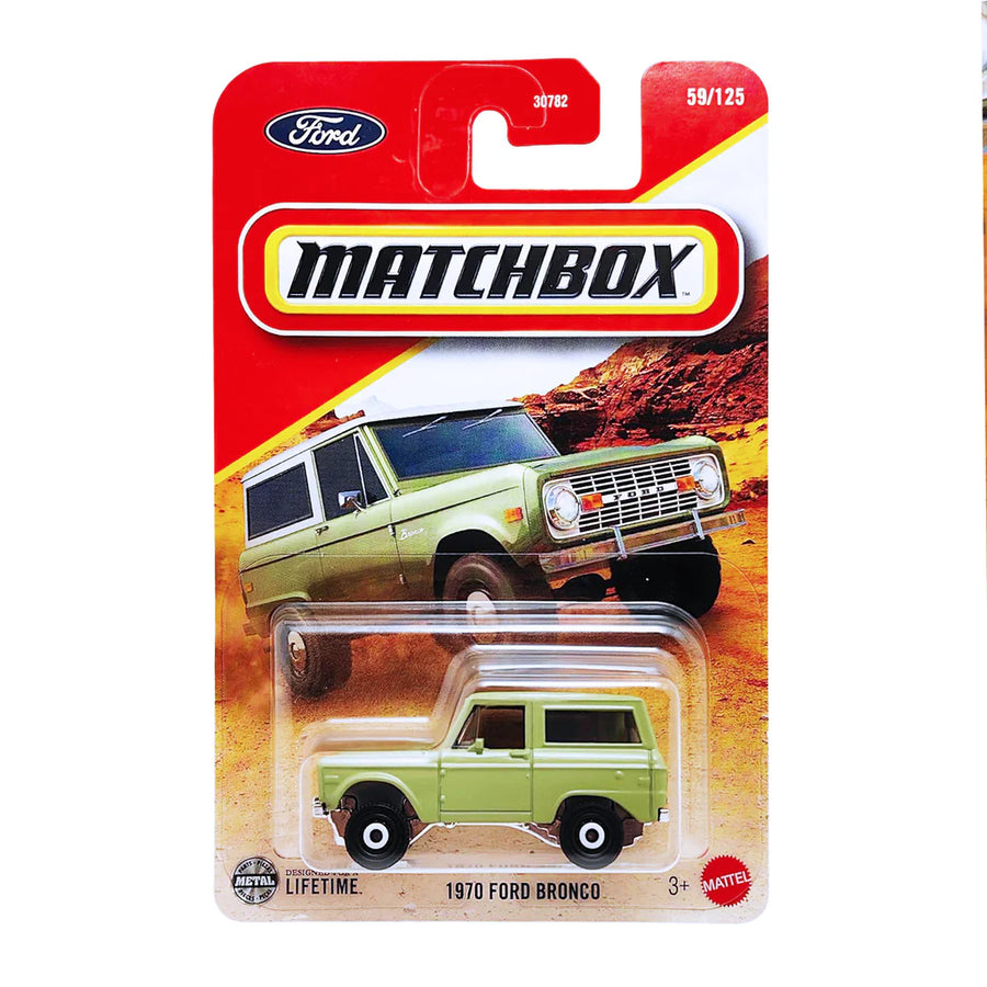 MatchBox Die Cast 1:64 Scale Vehicle - 1970 Ford Bronco