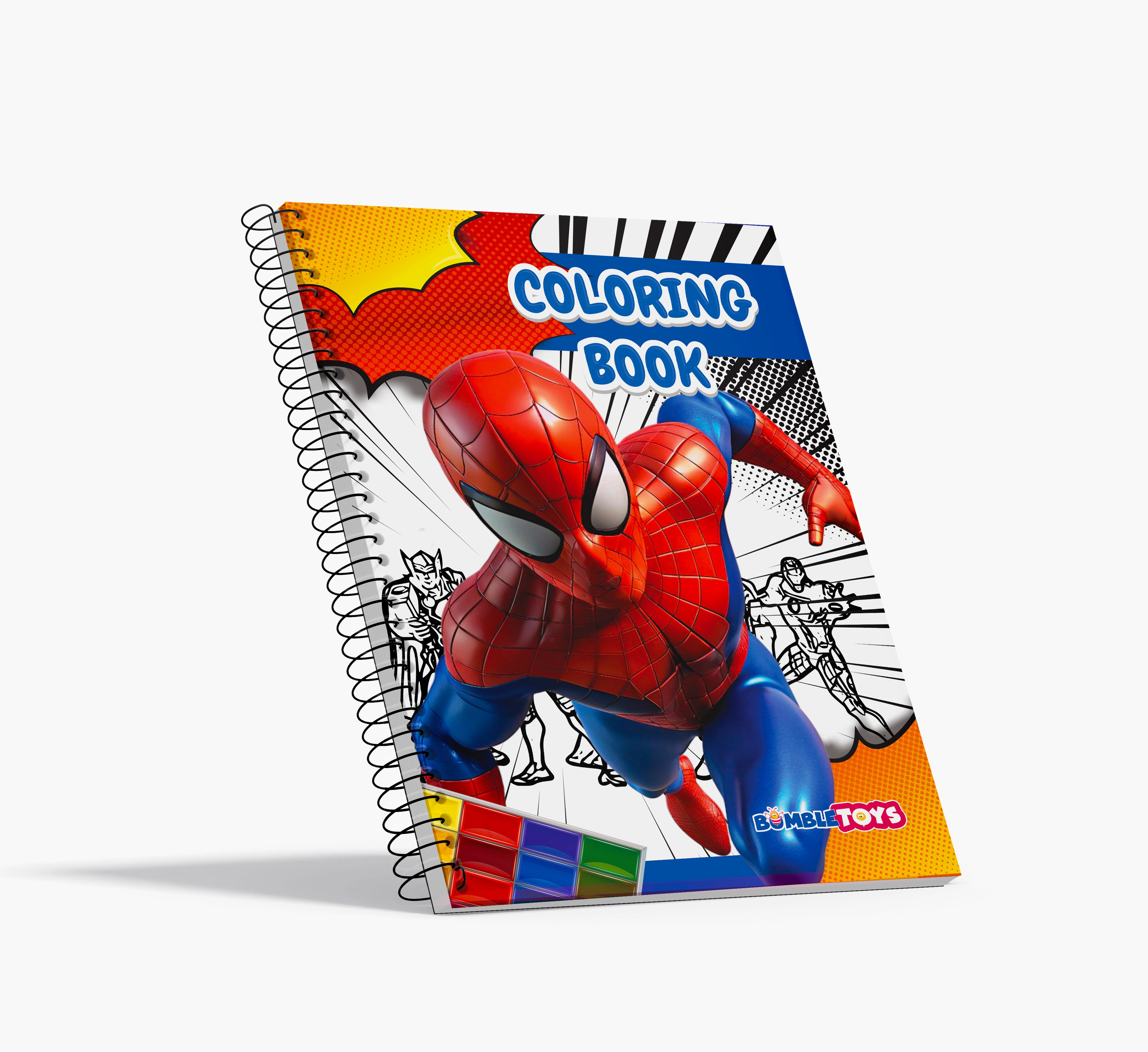 كتاب تلوين سبايدرمان من مارفل للأولاد - ٣٤ صفحة