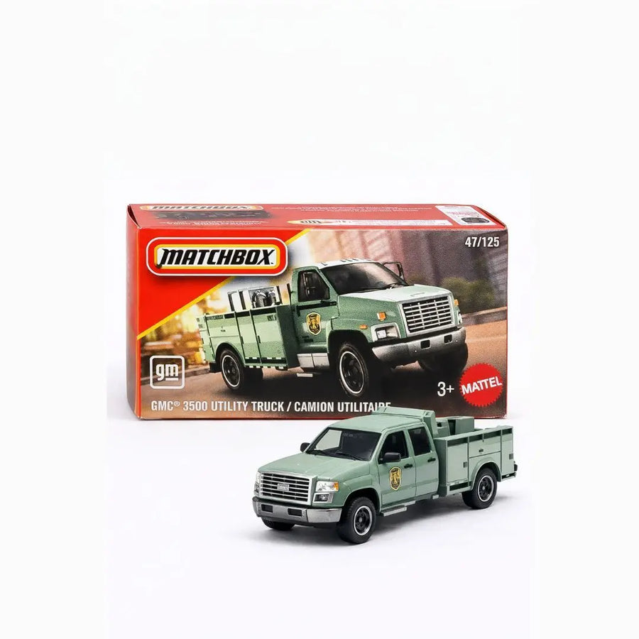 Matchbox 47/125 GMC 3500 Utility Truck / شاحنة خدمات 1:64 معدنية مصبوبة - شاحنة عمل