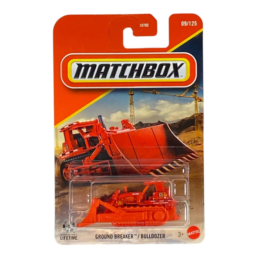 MatchBox Die Cast 1:64 Scale Vehicle - Ground Breaker / Bulldozer