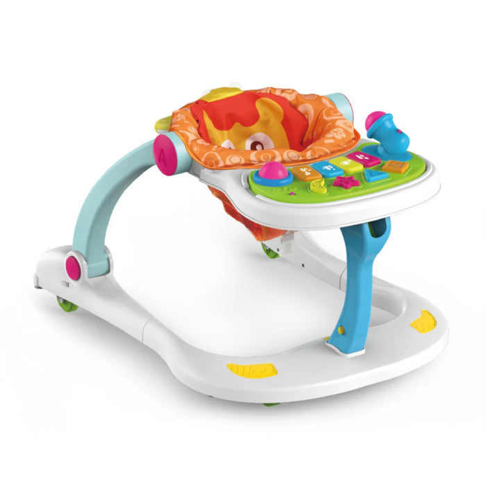 Baby 4-IN-1 WALKER WITH FITNESS & PLAY & DINING CHAIR WITH LIGHT & MUSIC