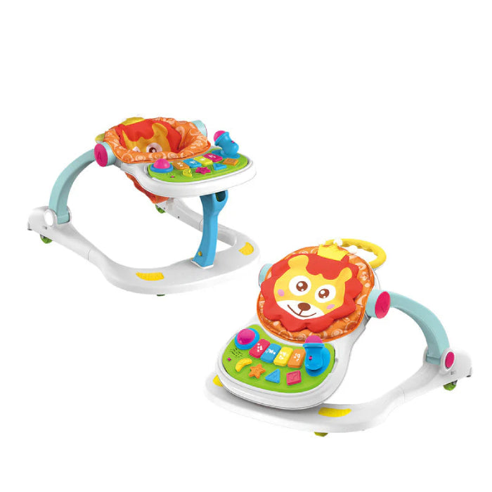 Baby 4-IN-1 WALKER WITH FITNESS & PLAY & DINING CHAIR WITH LIGHT & MUSIC