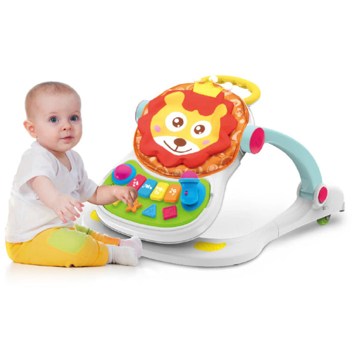 Baby 4-IN-1 WALKER WITH FITNESS & PLAY & DINING CHAIR WITH LIGHT & MUSIC