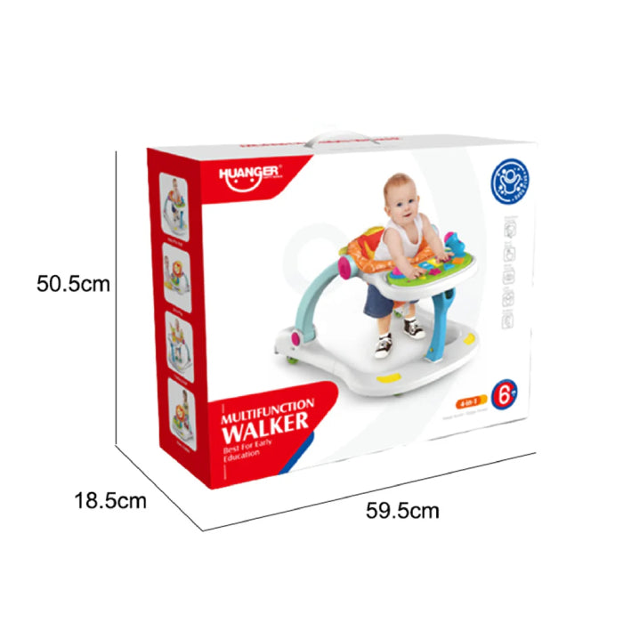 Baby 4-IN-1 WALKER WITH FITNESS & PLAY & DINING CHAIR WITH LIGHT & MUSIC