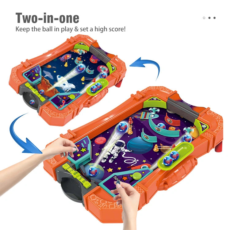 New Shooting Table Top Handheld Toys Plastic Mini Pinball Game Machine Kids Desktop Pinball Board Game 007-165