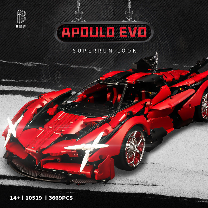 Red sports car model 
