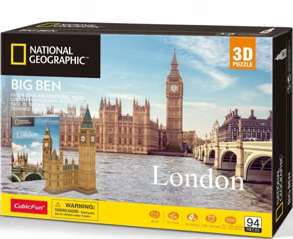 Cubic Fun Big Ben London 3D Puzzle 94 Pieces