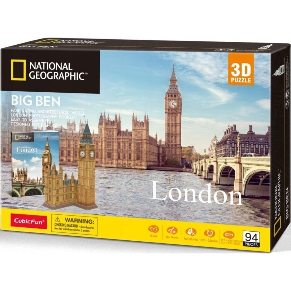 Cubic Fun Big Ben London 3D Puzzle 94 Pieces