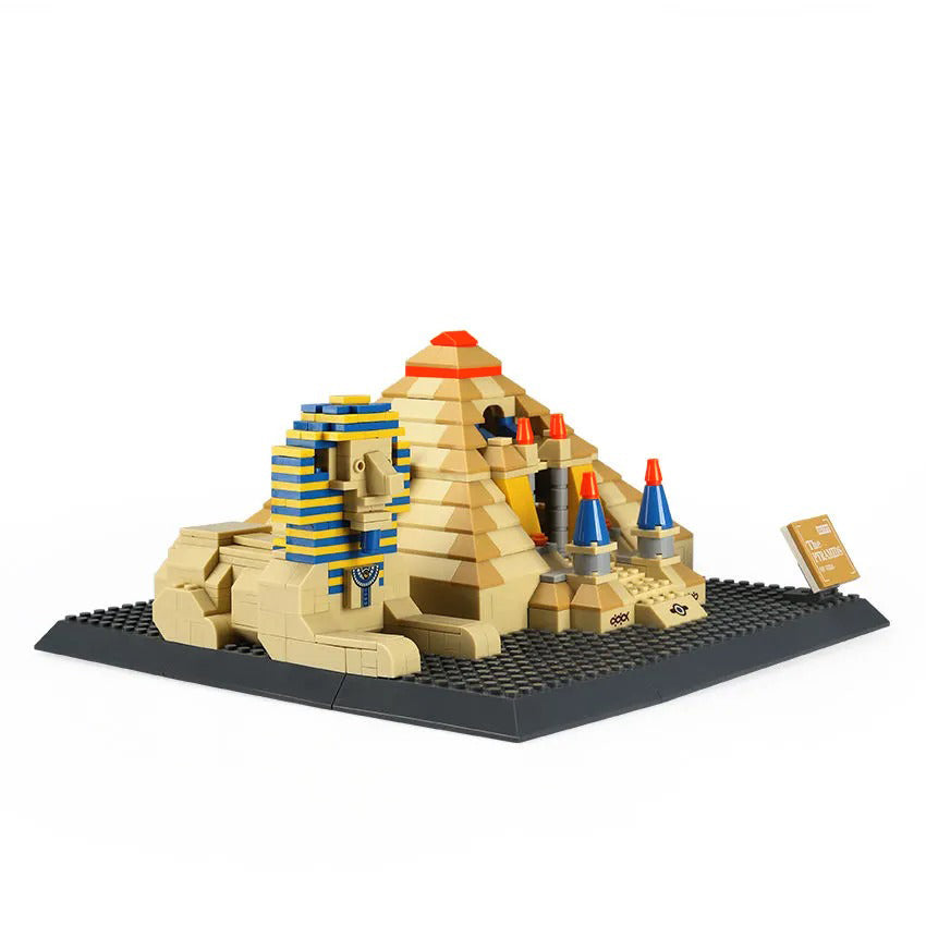 Building Blocks Egyptian Sphinx and Khufu Pyramid - 1274 PCS