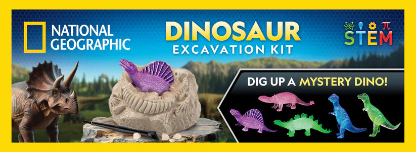 National Geographic Dinosaur Excavation Kit 5 Assortment - 1 Pcs