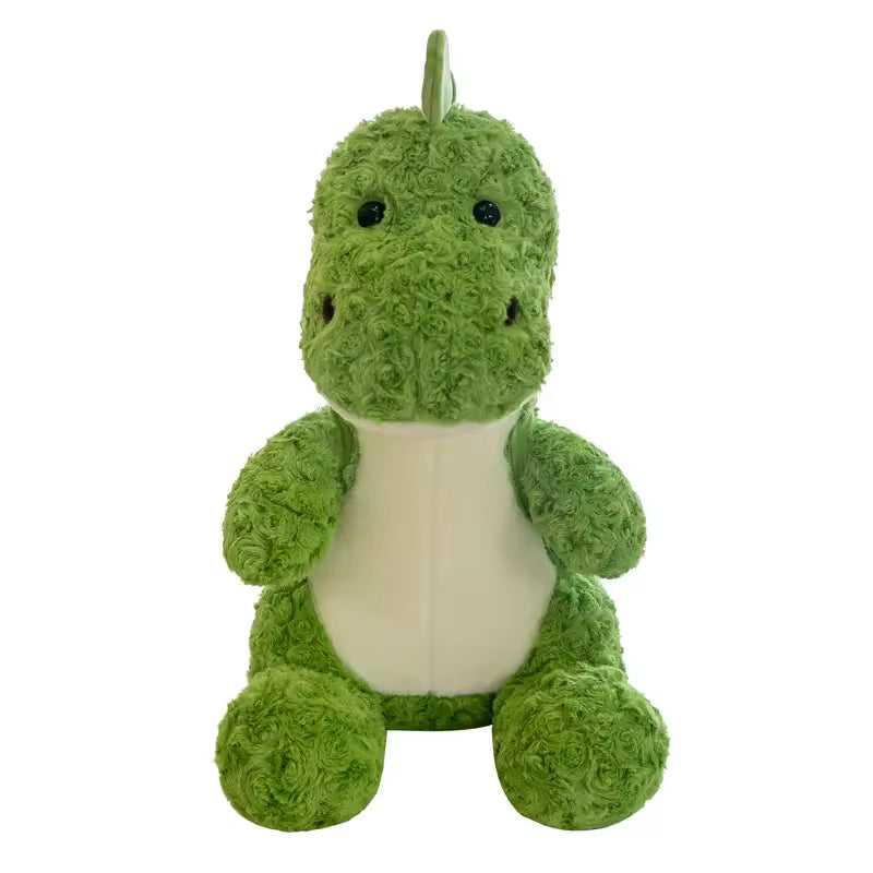 Cute Fluffy Green Dinosaur Plush Toy (45 cm)