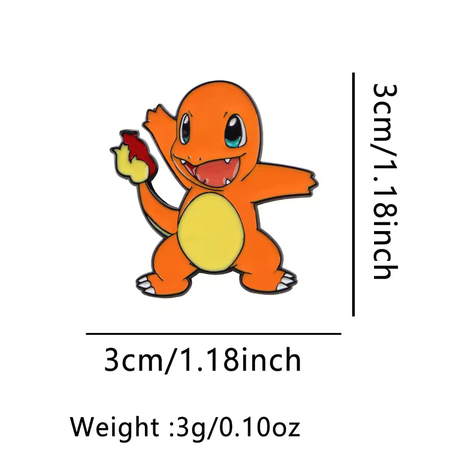 Girl's Brooch for Clothes and Backpack Decorations - Pokemon ( 1pcs & Style may vary )