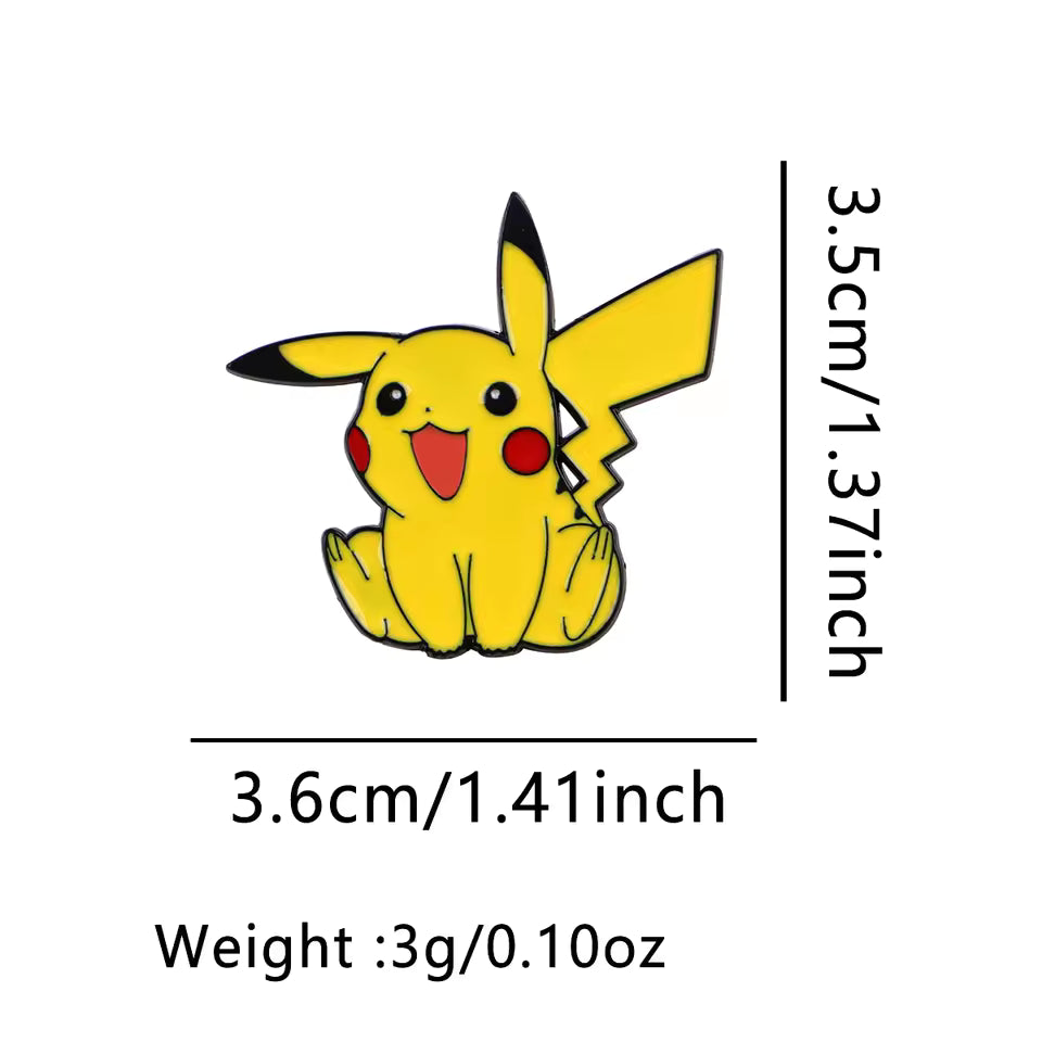 Girl's Brooch for Clothes and Backpack Decorations - Pokemon ( 1pcs & Style may vary )