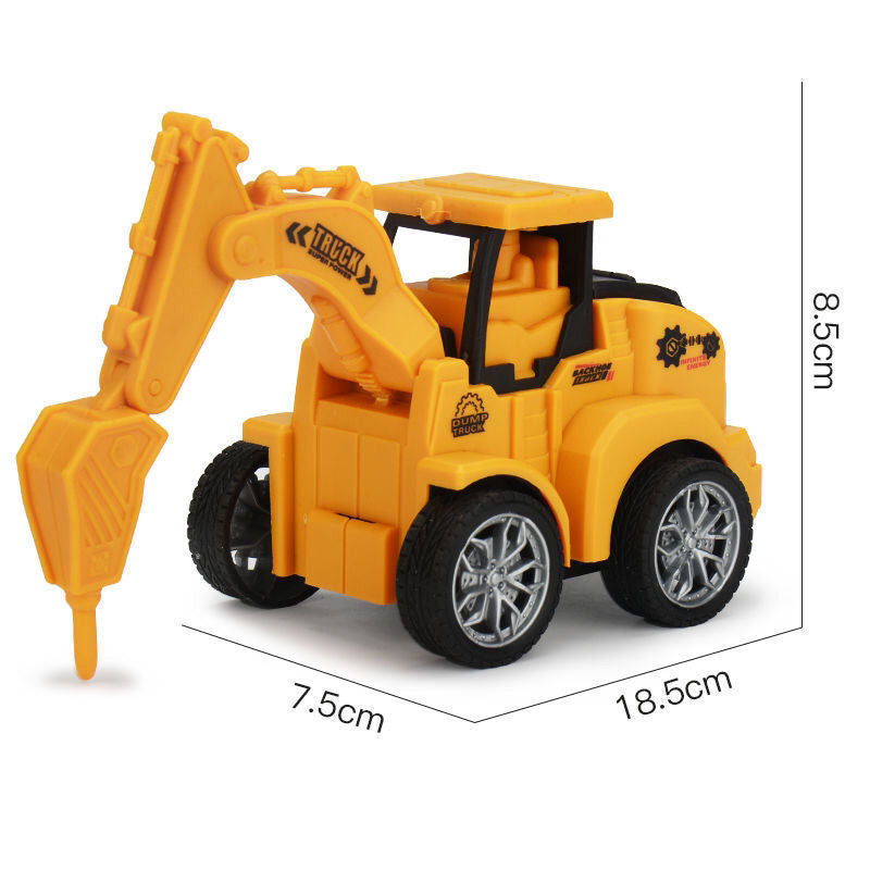 Diecast vehicle engineering contruction 4 pcs For kids