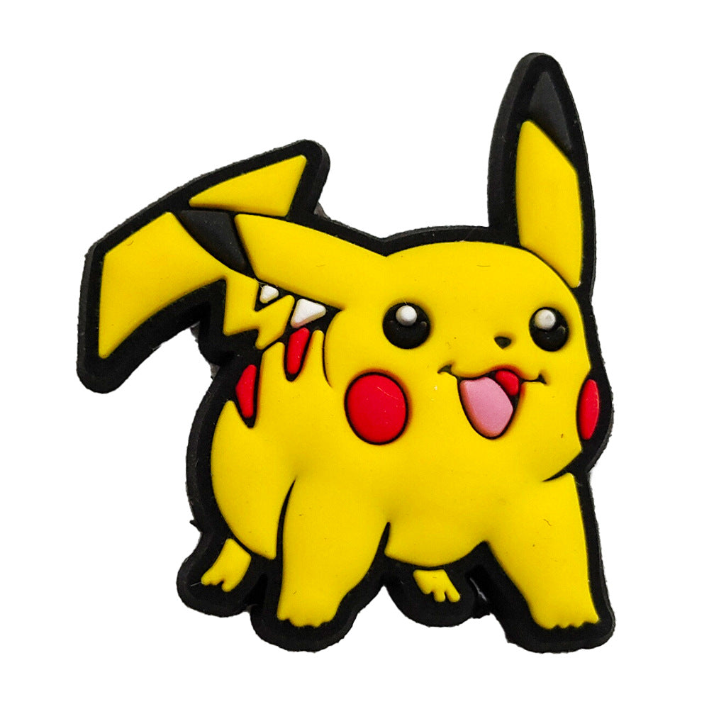 20-Piece Premium PVC Shoe Charm Pokemon Set -Inspired Floral & Fashion Motifs for Custom Footwear