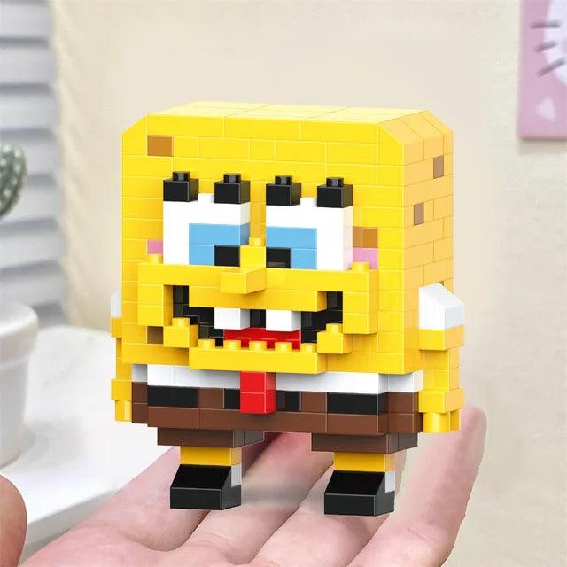 Disney Anime Princess Building Blocks W2601-44 mini Action toy Figures Blocks - Spongbob with box