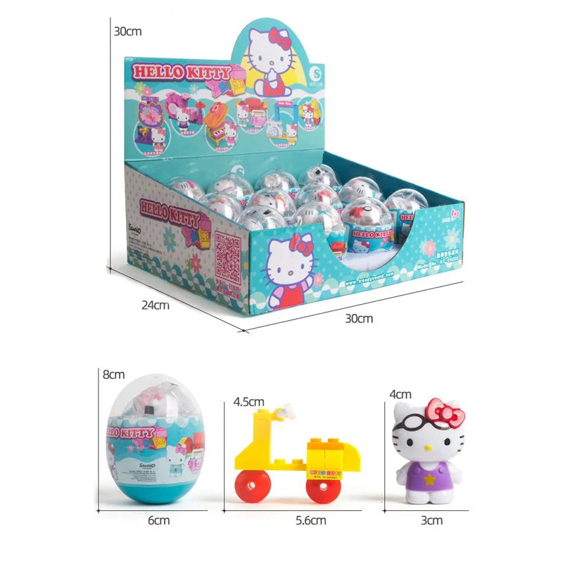 Hello Kitty Surprise Egg Capsule Toy – Collectible Figures Random Style - Pack of 1