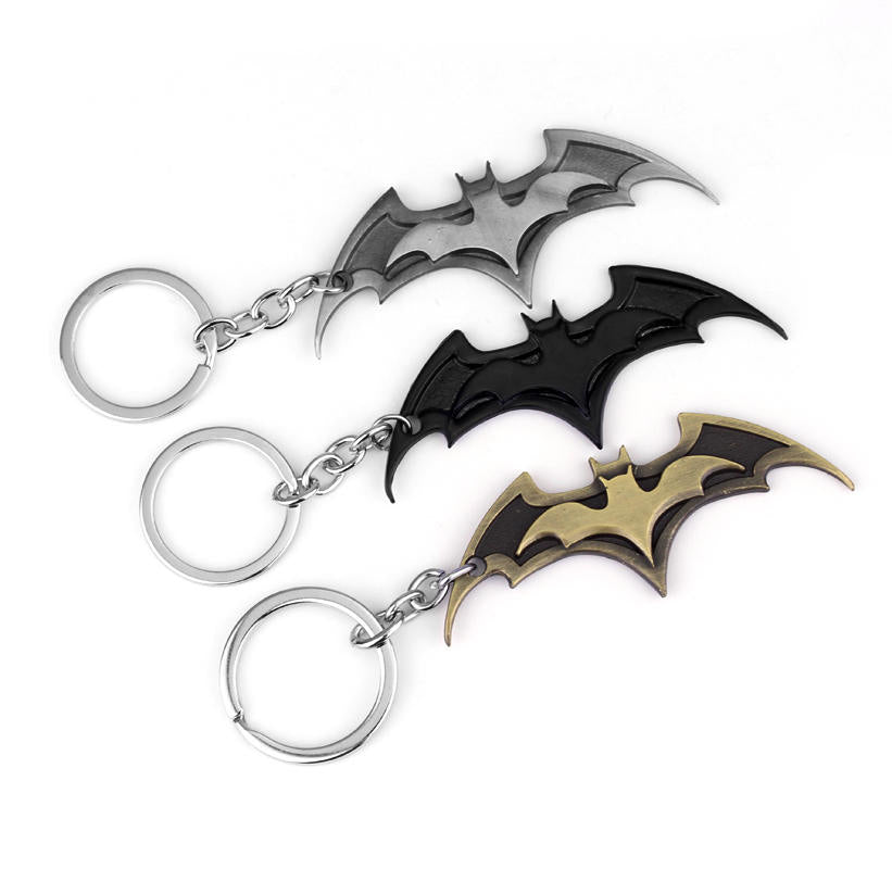 Batman Metal Keychain Sleek and Durable Accessories For Men - Small Size - Black