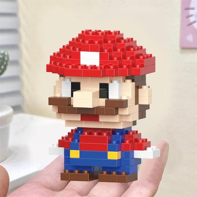 Disney Anime Princess Building Blocks W2601-37 mini Action toy Figures Blocks - Mario