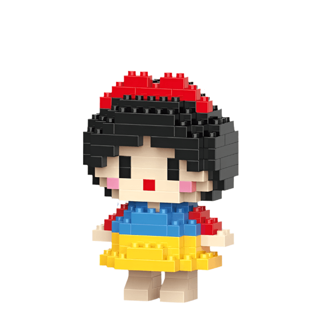 Disney Anime Princess Building Blocks 2601-27  mini Action toy Figures Blocks - Snow White