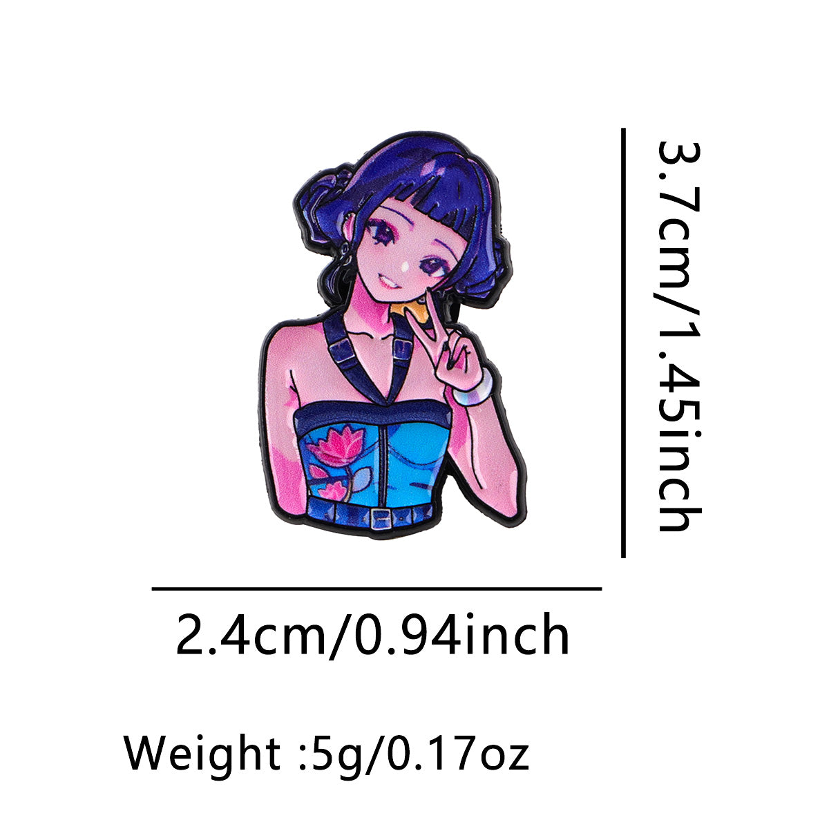 Girl's Brooch for Clothes and Backpack Decorations - Kpop Demon Hunters - 3 Pcs