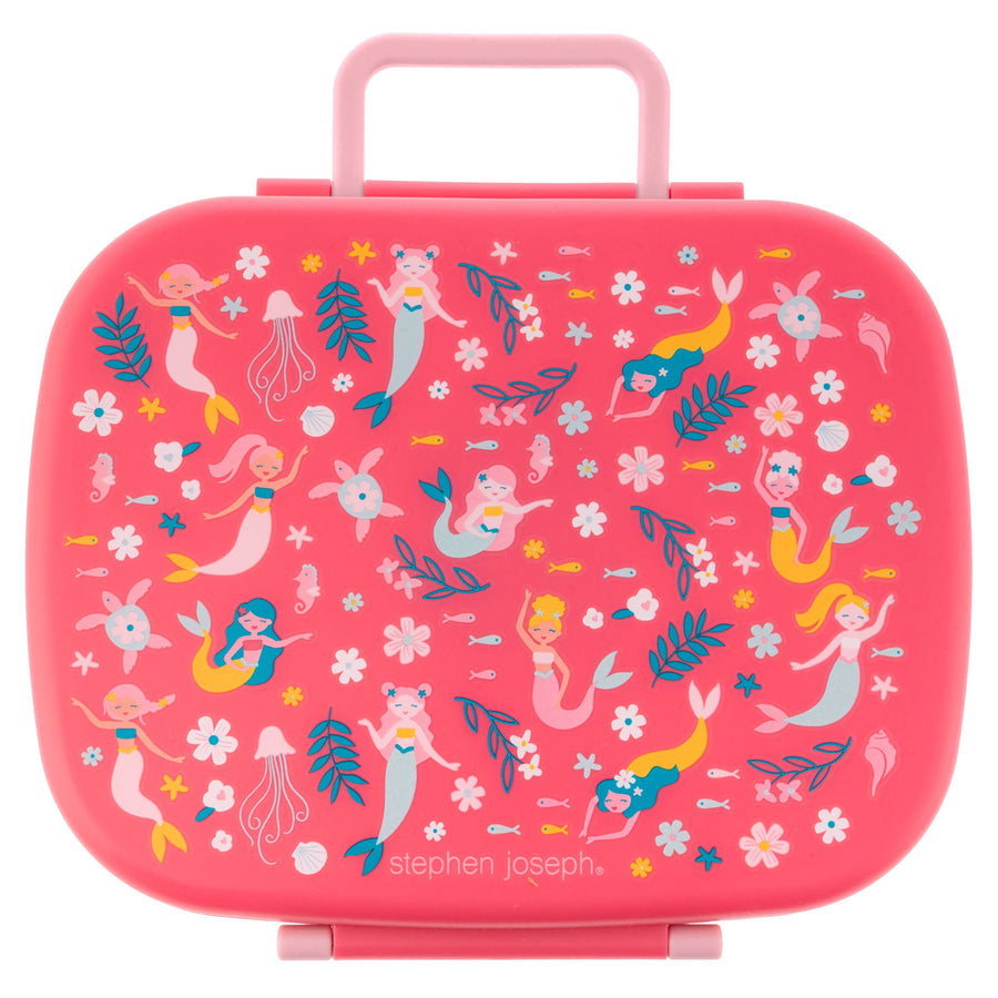 Stephen Joseph Bento Box with Removable Tray – Mermaid, 700ml